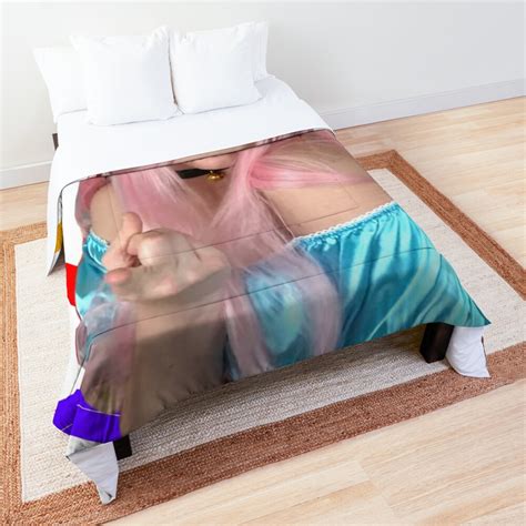 Belle Delphine Pointing Comforter By X Otic Redbubble
