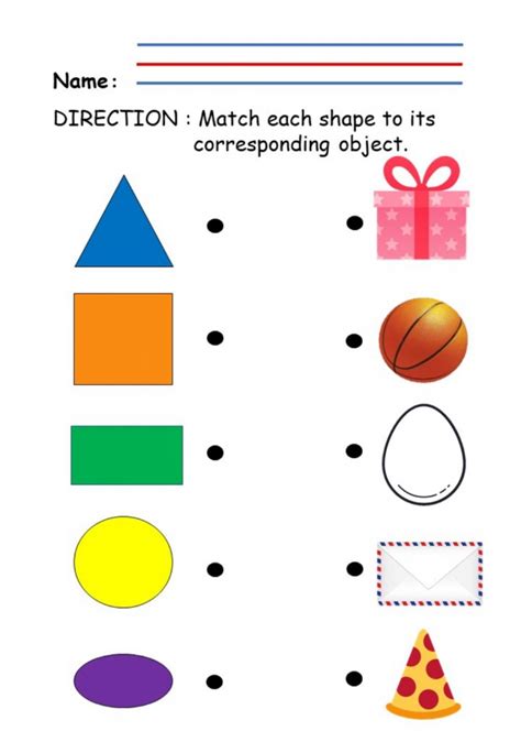 Matching Similar Shapes 2d Shapes Worksheets For Kindergarten First