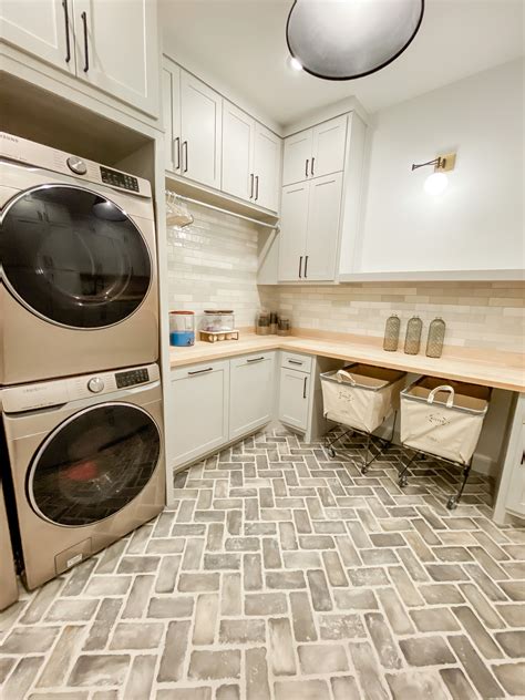 New Home Laundry Room Reveal Ashlee Nichols Laundry Room Flooring