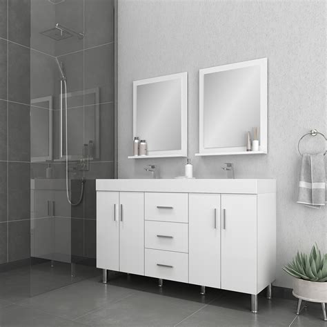 Free shipping on orders over $50! Alya Bath Ripley 56 inch Freestanding Double Modern ...
