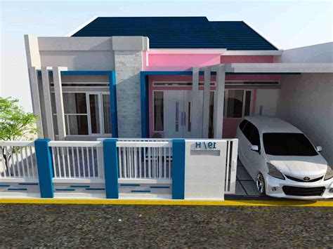 gambar desain pagar rumah minimalis warna putih
