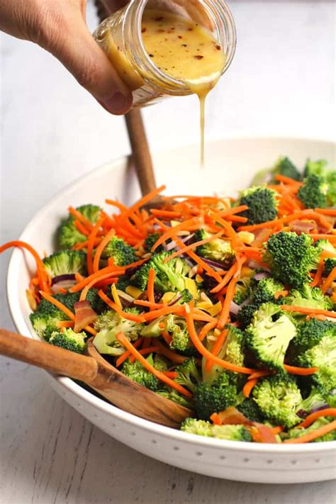 Healthy Broccoli Salad With Honey Dijon Dressing Suebee Homemaker