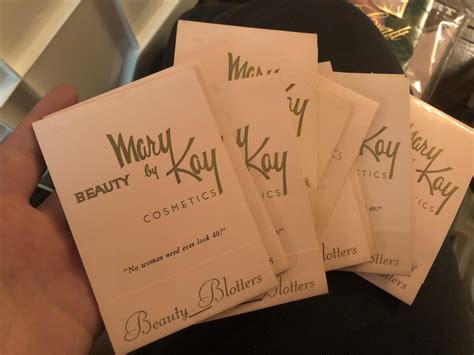 Vintage Mary Kay “beauty Blotters” I Received A Box For Embroidery