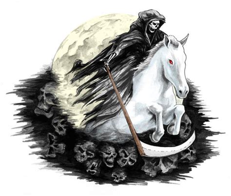 Grim Reaper On A Pale Horse By Bhiggins1218 On Deviantart