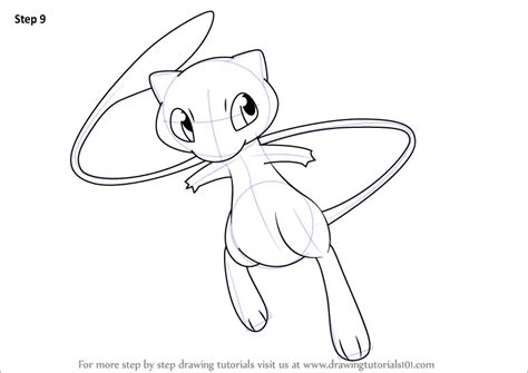 Learn How To Draw Mew From Pokemon Pokemon Step By Step Drawing