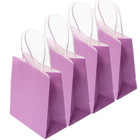 1~50pcs Luxury Party Bags Kraft Paper T Bag With Handles Recyclable