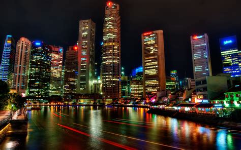 Singapore Night View Wallpaper Nature And Landscape Wallpaper Better