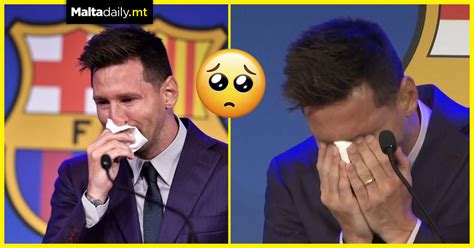 Messi Left In Tears After Confirming That He Is Leaving Barcelona