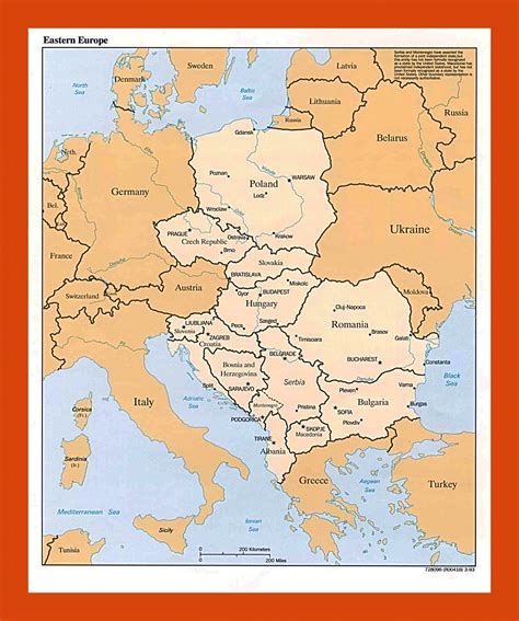Political Map Of Eastern Europe Large World Map