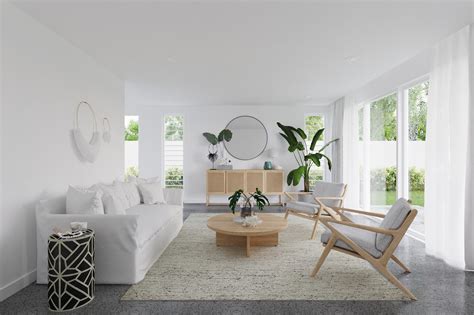 modern australian home living room deer design cgarchitect