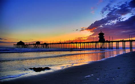 California Beach Sunset Wallpapers Top Free California