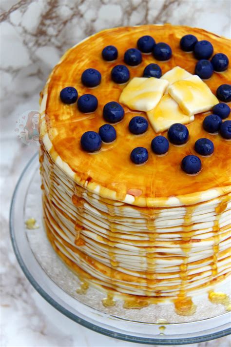 Lemon And Blueberry Pancake Cake Janes Patisserie