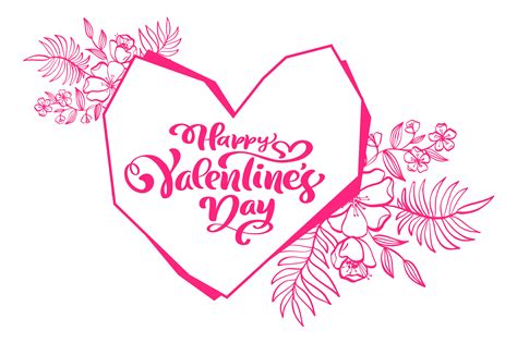 Make your homemade valentine even more special by enclosing some of these free, printable love coupons. Calligraphy phrase Happy Valentines Day with Heart. Vector Hand Drawn lettering. Holiday ...