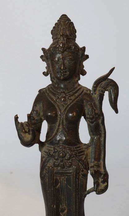 Classical Bronze Statue Of Dewi Sri With Rice Stalk In Her Catawiki