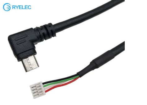 Right Angle Micro Usb Male Connector To Jst Gh 4 Pin 125mm Pitch Data