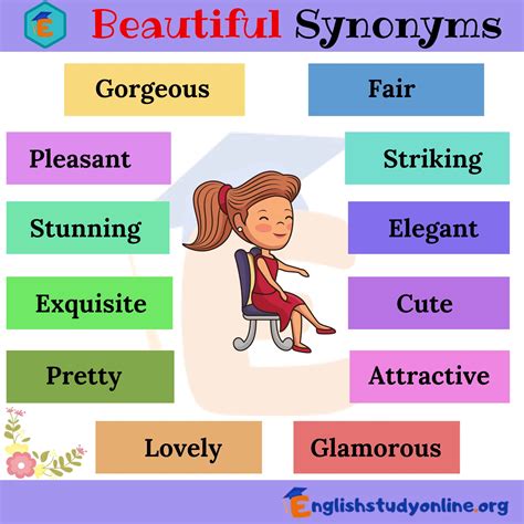 beautiful synonyms | Beautiful synonyms, Beautiful words in english, Another word for beautiful
