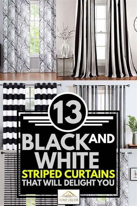 13 Black And White Striped Curtains That Will Delight You Home Decor