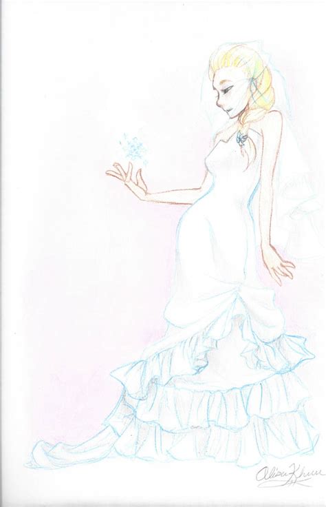 Elsa S Wedding Dress By Mangacrazy9 On Deviantart