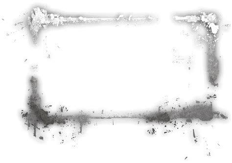Silver Grey Grunge Frame Transparent Png Stickpng
