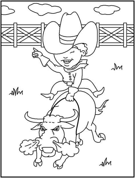 rodeo coloring pages to print coloring pages
