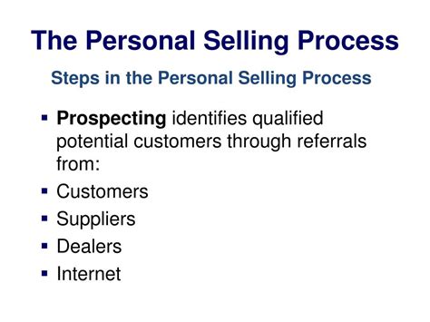 Ppt Personal Selling Process Powerpoint Presentation Free Download