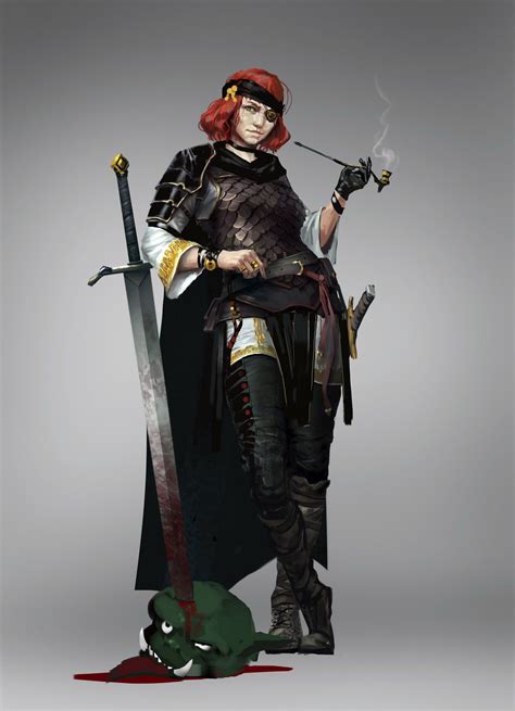 Mercenary By Mikhail Palamarchuk Armoredwomen Fantasy Character Art
