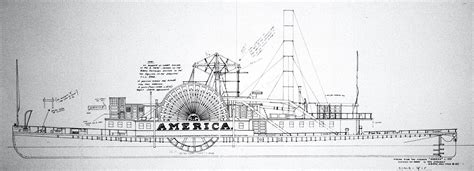 Hudson River Model Steamboats Building The Towboat America C1853 A