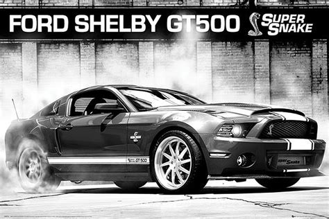 Poster Ford Mustang Shelby Gt500 Supersnake Posters Grand Format