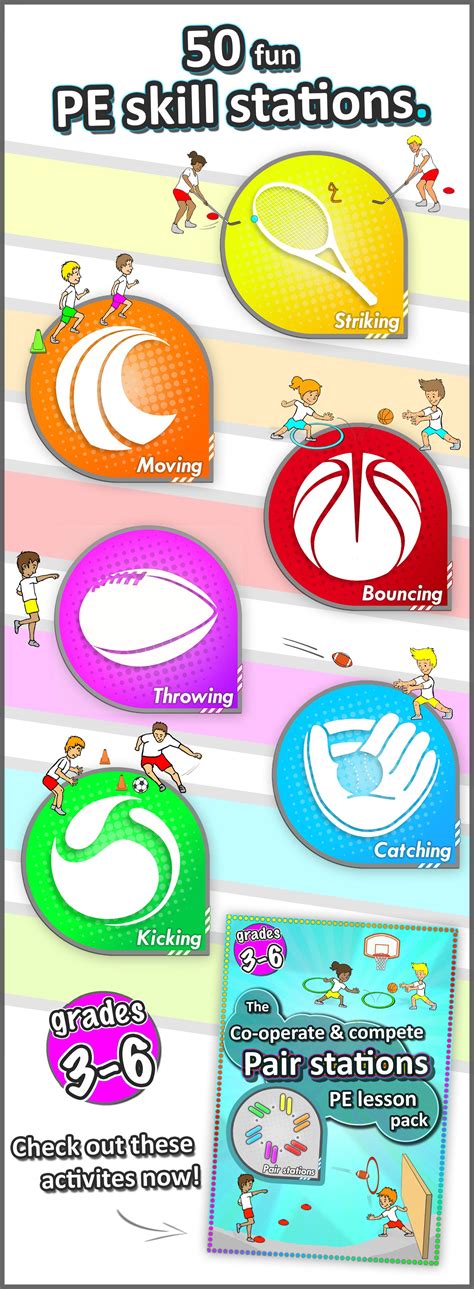 Pe Games Skill Stations 50 Fun Sport Activities For Pairs To Play