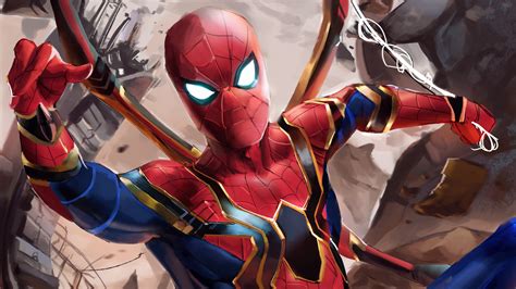 Iron Spider Suit In Avengers Infinity War Wallpaperhd Movies