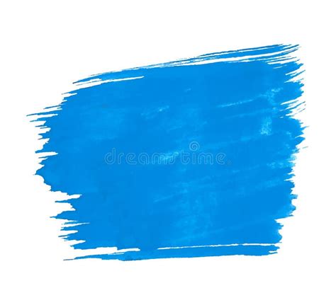 Abstract Blue Watercolor Brush Stroke Texture Background Stock Vector