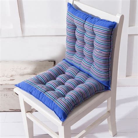4040cm Striped Chair Cushion Soft Square Seat Pads Comfortable Back