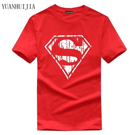 2018comic logo super hero t shirt superman batman captain america the flash marvel movie men