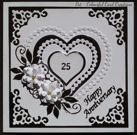 Colourful Card Creations Silver Wedding Anniversary
