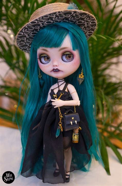 custom blythe witch art unique doll by willstore etsy unique dolls witch art gothic dolls