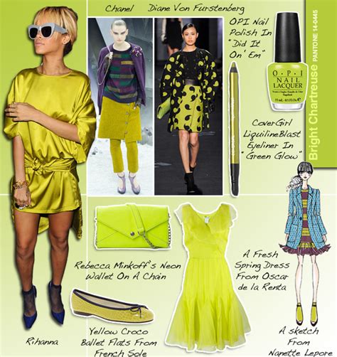 Pantone Bright Chartreuse 14 0445 And The Fashion And Beauty Trends