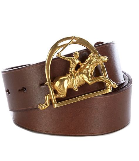 Polo Ralph Lauren Equestrian Buckle Leather Belt Dillards