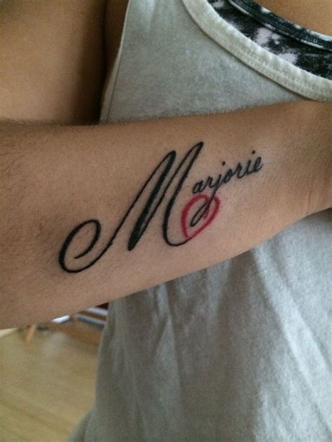 Marjorie ~ My Mothers Name Tattoos