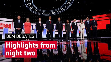 Night 2 Highlights From The Democratic Debate Newzjunky