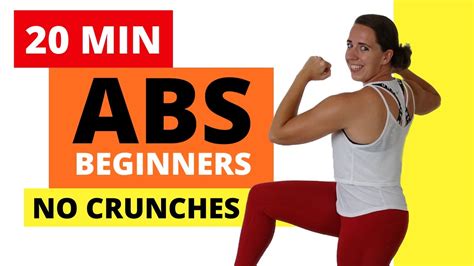 20 Minute Abs Workout For Beginners At Home Abs Exercises No
