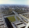 Luftbilder der Grenzübergangsstelle Bornholmer Straße in Berlin ...