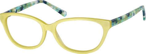 Yellow Cat Eye Glasses 111222 Zenni Optical Eyeglasses Eyeglasses Zenni Optical Glasses