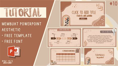 Aesthetic Ppt 10 Animated Slide Mudah Simple Free Template Andfont
