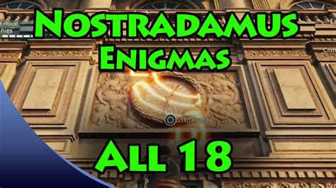 Assassin S Creed Unity Nostradamus Enigma Solutions All 18 Puzzle