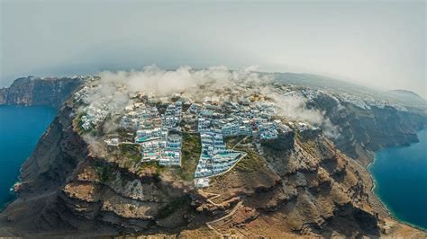 Bing Image Santorini Through The Clouds Bing Wallpaper Gallery