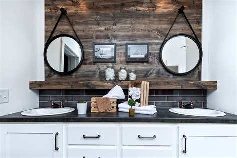 7 Must Have Farmhouse Features Clayton Studio Bathroom Accent Wall