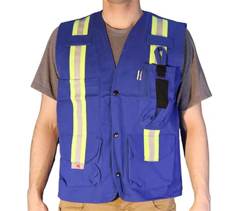 Safety depot breathable safety vest multiple colors available, 4 lower pockets, 2 chest pockets with pen divider & high visibility reflective tape mp40 (mesh royal blue, 2xl). Armour Ready | UltraSoft® Unlined Safety Vest - Blue