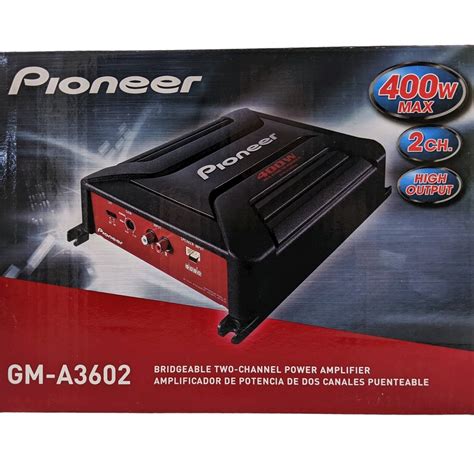 Pioneer Gm A3602 12 Channel 400w Bridgeable Amplifier Ebay