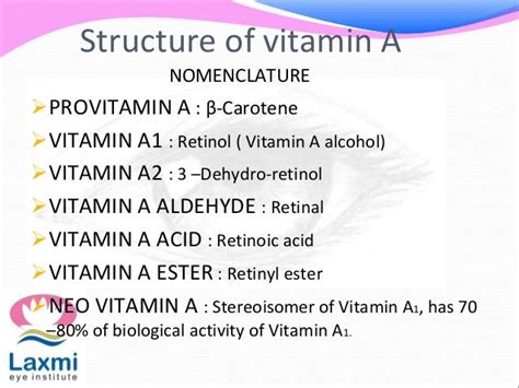 Vitamin A And Visual Cycle