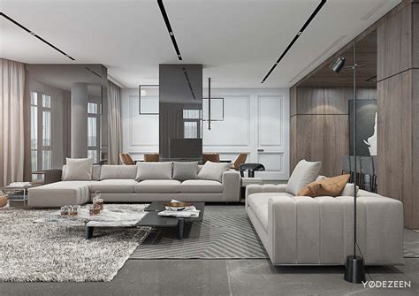 Versatile Interior Of A Spacious Residence In Kiev On Behance Living